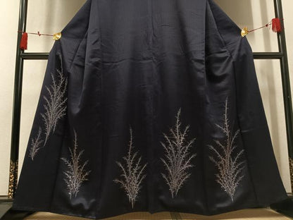 平和屋着物●訪問着　草木文　正絹　逸品　AABM2651ph
