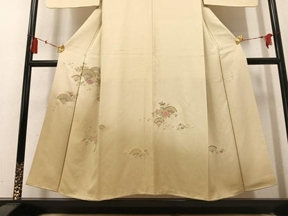 平和屋着物●中国三大刺繍　汕頭刺繍　スワトウ刺繍　相良刺繍　豪華色留袖　総刺繍　草花文　暈し染め　金糸　正絹　逸品　AABM2659ph