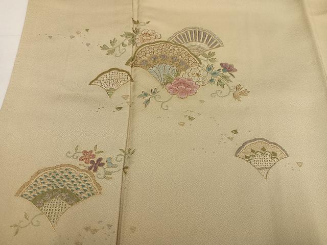 平和屋着物●中国三大刺繍　汕頭刺繍　スワトウ刺繍　相良刺繍　豪華色留袖　総刺繍　草花文　暈し染め　金糸　正絹　逸品　AABM2659ph