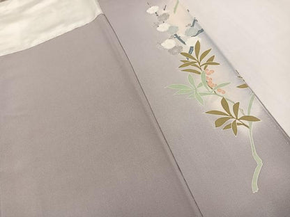 平和屋着物●豪華色留袖　作家物　花鳥文　暈し染め　金彩　正絹　逸品　AABM2662ph