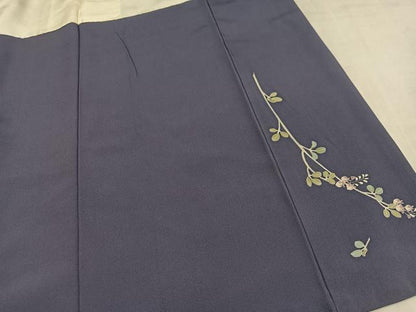 平和屋着物●訪問着　友禅　作家物　枝花文　正絹　逸品　AABM2666ph