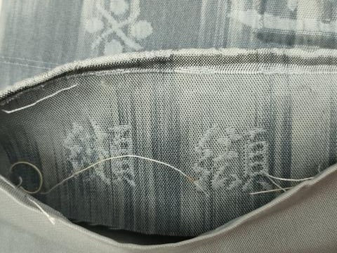 平和屋着物◎西陣　老舗　渡文謹製　手織　全通柄袋帯　洋花文　正絹　逸品　AABM2685ou