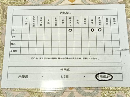 平和屋着物◎六通柄　本袋帯　飾花文　金銀糸　正絹　逸品　AABM2748bw