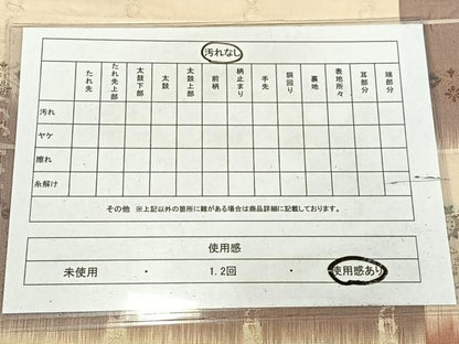 平和屋着物◎全通柄　京袋帯　横段花文　正絹　逸品　AABM2763bw