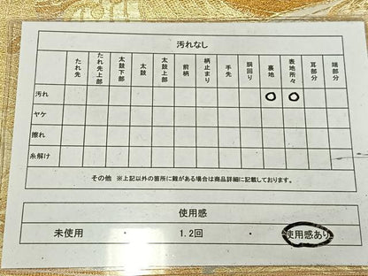 平和屋着物◎六通柄　本袋帯　立波文　金銀糸　正絹　逸品　AABM2767bw
