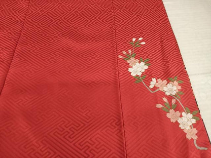 平和屋着物●豪華振袖　駒刺繍　宝尽くし吉祥文　金彩　正絹　逸品　AABM2966ck