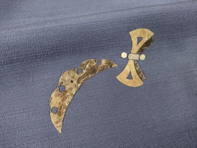 平和屋着物●豪華色留袖　紬地　みのむし工芸　打ち出の小槌　正絹　逸品　AABM2980ck