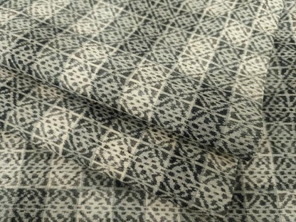平和屋着物●上質な紬　格子　伊勢丹扱い　正絹　逸品　AABM2988ck