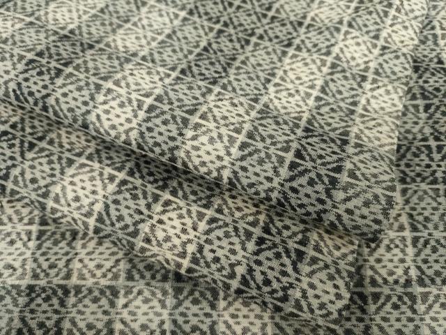 平和屋着物●上質な紬　格子　伊勢丹扱い　正絹　逸品　AABM2988ck