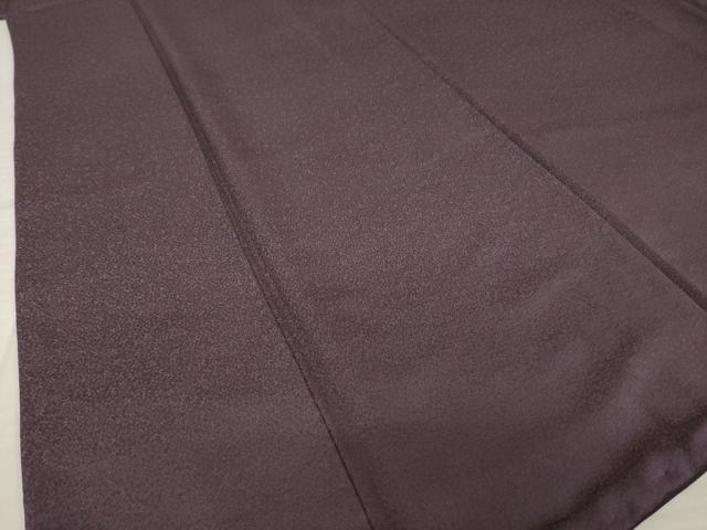 平和屋着物●上質な色無地　霞地紋　似せ紫色　正絹　逸品　AABM2994ck