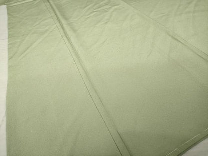 平和屋着物●上質な色無地　黄海松茶色　正絹　逸品　未使用　AABM3029ck