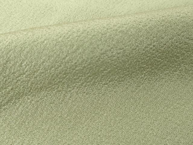 平和屋着物●上質な色無地　黄海松茶色　正絹　逸品　未使用　AABM3029ck