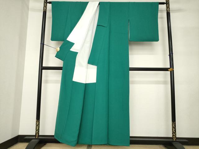 平和屋着物●上質な色無地　天鵞絨色　正絹　逸品　AABM3038ck