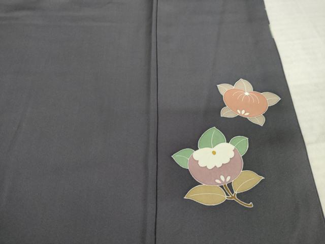 平和屋着物●訪問着　駒刺繍　橘　金彩　正絹　逸品　AABM3065ck