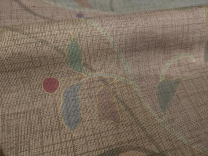 平和屋着物●本場縞大島紬　訪問着　南天文　正絹　逸品　AABM3067ck