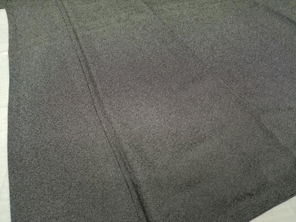 平和屋着物●伝統工芸師　服部光擴　江戸小紋　角通し　黒地　正絹　逸品　AABM3068ck