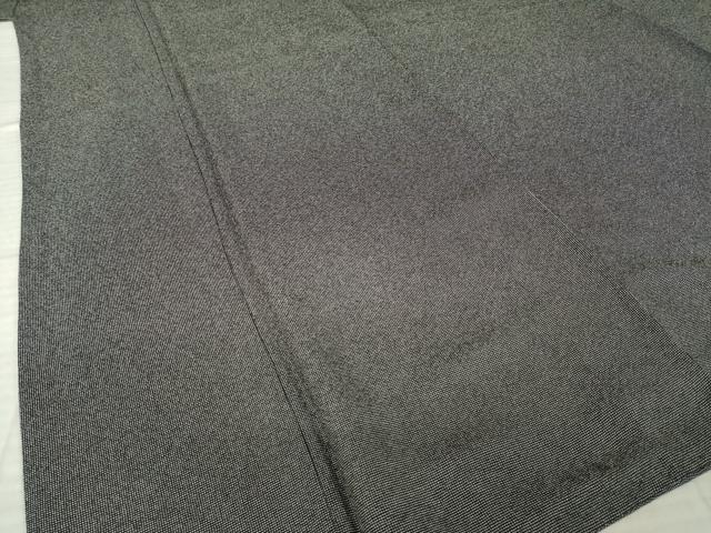 平和屋着物●伝統工芸師　服部光擴　江戸小紋　角通し　黒地　正絹　逸品　AABM3068ck
