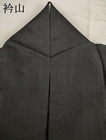 平和屋着物●結城紬　色無地　檳榔子染色　胴抜き仕立て　正絹　逸品　AABM3072ck