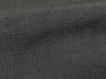 平和屋着物●結城紬　色無地　檳榔子染色　胴抜き仕立て　正絹　逸品　AABM3072ck