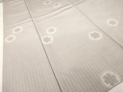平和屋着物●上質な小紋　雪輪文　ほたる暈し　正絹　逸品　AABM3076ck