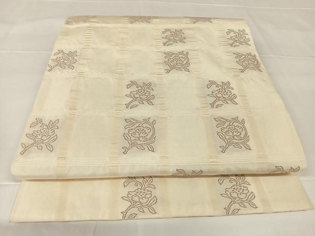 平和屋着物◎六通柄袋帯　吉野間道　正絹　逸品　AABM3089dk