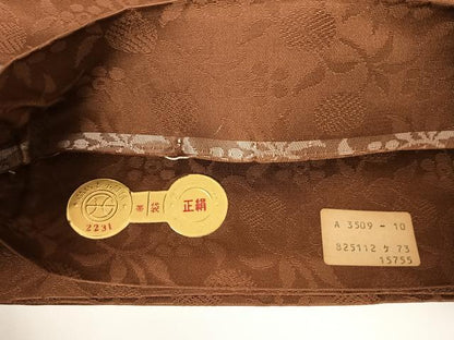 平和屋着物◎西陣　太鼓柄袋帯　切り嵌め草花文　正絹　逸品　AABM3106dk
