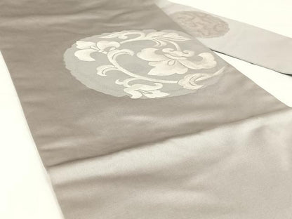 平和屋着物◎九寸名古屋帯　唐織　花丸文　正絹　逸品　AABM3111dk