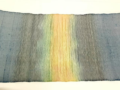 平和屋着物◎八寸名古屋帯　紬地　霞文　正絹　逸品　AABM3114dk