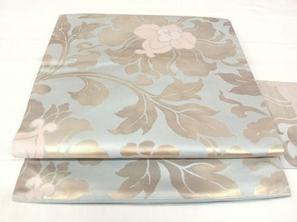 平和屋着物◎九寸名古屋帯　蔦草文　金糸　正絹　逸品　AABM3115dk