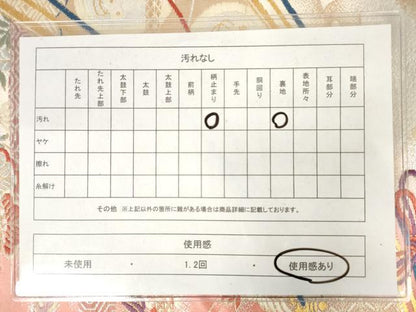 平和屋着物◎六通柄袋帯　唐織　渡橋飛鶴吉祥文　金銀糸　正絹　逸品　AABM3129od
