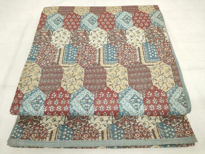 平和屋着物◎六通柄袋帯　紬地　亀甲花文　正絹　逸品　AABM3139od