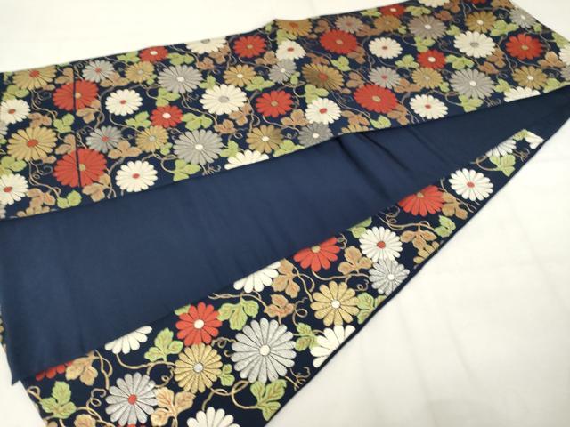 平和屋着物◎六通柄　京本袋帯　唐織　花蔦草文　金銀糸　正絹　逸品　AABM3151od