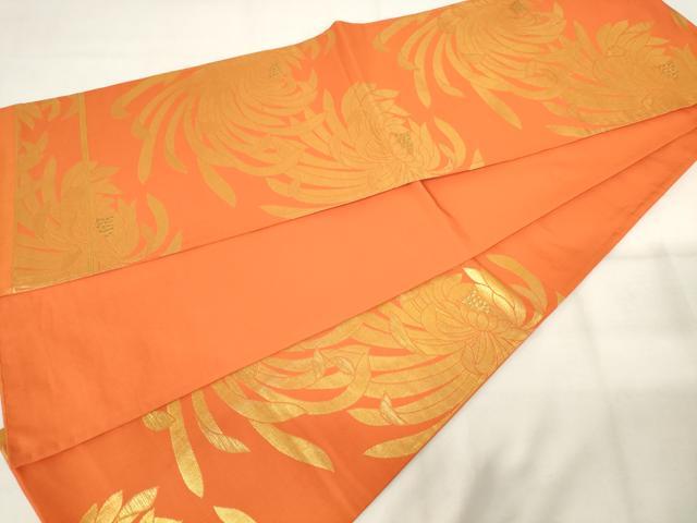 平和屋着物◎六通柄袋帯　乱菊　金糸　正絹　逸品　AABM3163od