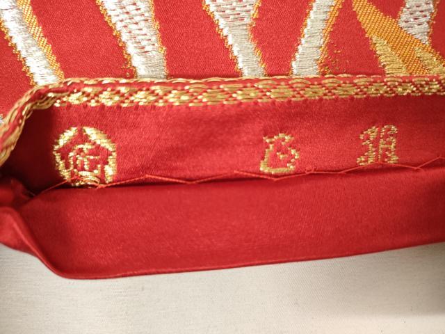 平和屋着物◎六通柄袋帯　花尽し　金銀糸　正絹　逸品　AABM3172od