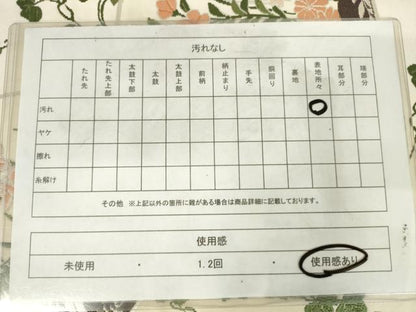 平和屋着物◎六通柄袋帯　唐織　花丸文　銀糸　正絹　逸品　AABM3222od
