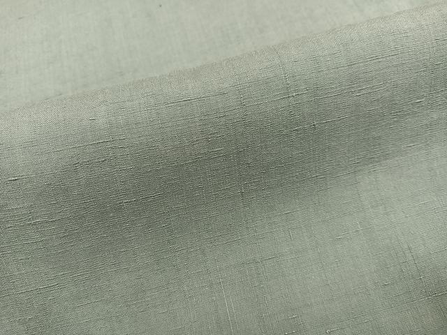 平和屋着物●結城紬　色無地　青白橡色　ますいわ屋扱い　正絹　逸品　AABM3260ph