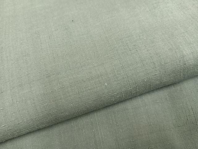 平和屋着物●結城紬　色無地　青白橡色　ますいわ屋扱い　正絹　逸品　AABM3260ph