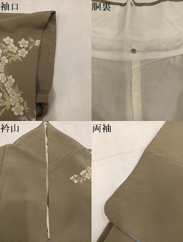 平和屋着物●訪問着　花鳥文　金彩　正絹　逸品　AABM3288ph
