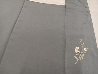 平和屋着物●訪問着　友禅　作家物　草花文　暈し染め　正絹　逸品　AABM3290ph