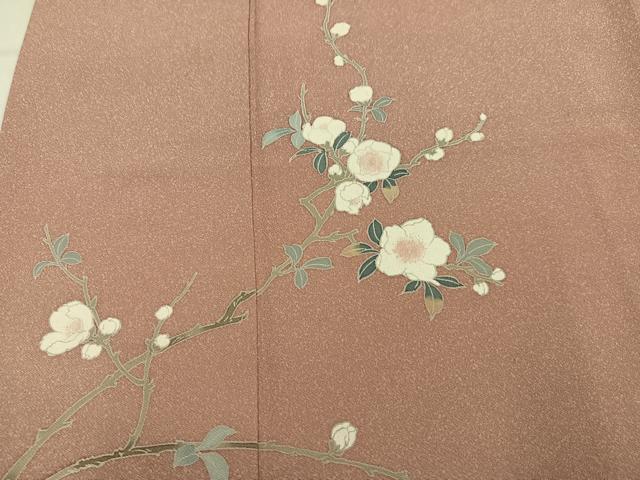 平和屋着物●訪問着　友禅　枝花文　暈し染め　そごう扱い　正絹　逸品　AABM3296ph