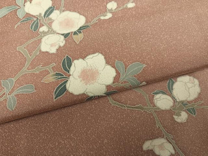 平和屋着物●訪問着　友禅　枝花文　暈し染め　そごう扱い　正絹　逸品　AABM3296ph