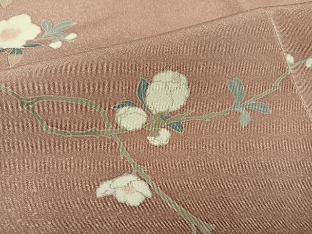 平和屋着物●訪問着　友禅　枝花文　暈し染め　そごう扱い　正絹　逸品　AABM3296ph