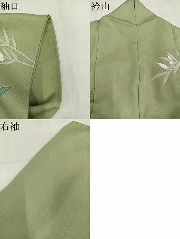 平和屋着物●訪問着　螺鈿　草木文　暈し染め　金彩　正絹　逸品　AABM3305ph