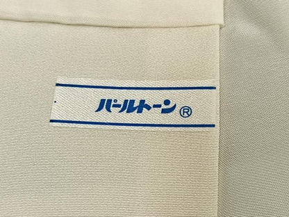 平和屋着物●人間国宝　福田喜三郎　訪問着　刺繍　色紙草花文　暈し染め　金彩　正絹　逸品　AABM3308ph
