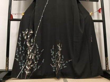 平和屋着物●訪問着　江戸友禅染　高橋　枝花文　さが美扱い　正絹　逸品　AABM3343ph