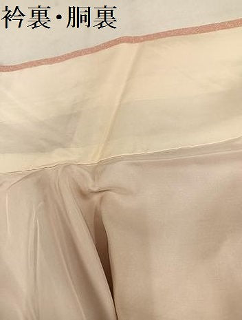平和屋着物●訪問着　色紙枝花文　暈し染め　金彩　正絹　逸品　未使用　AABM3345ph