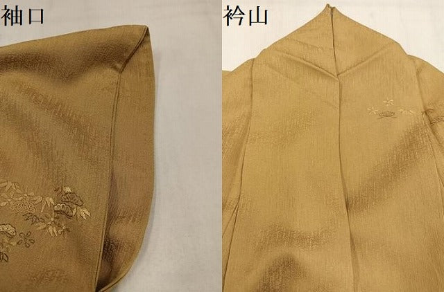 平和屋着物●中国三大刺繍　スワトウ刺繍　汕頭刺繍　総刺繍　訪問着　笠松文　銀糸　正絹　逸品　AABM3348ph