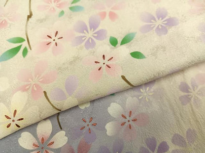平和屋着物●豪華振袖　桜　暈し染め　正絹　逸品　AABM3349ph
