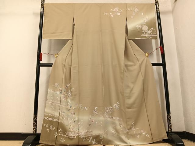 平和屋着物●訪問着　更紗文　暈し染め　正絹　逸品　AABM3361ph