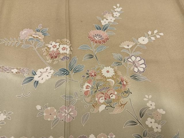 平和屋着物●訪問着　更紗文　暈し染め　正絹　逸品　AABM3361ph